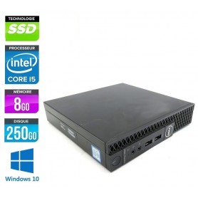 DELL Optiplex 3060 Micro Six Cores i5 8Go 256Go SSD - WIFI - Windows 10 Pro 64Bits GARANTIE 2 ANS