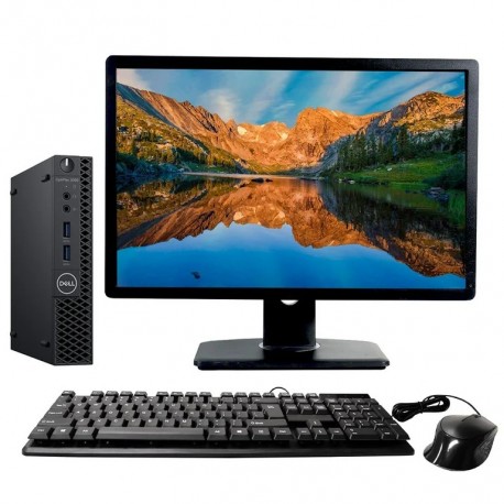 DELL Optiplex 3060 Micro Six Cores i5 8Go 256Go SSD  + Ecran DELL 24" Windows 10 Pro 64 GARANTIE 2 ANS