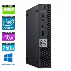 DELL Optiplex 7060 Micro Six Core i7-8700T 16Go Ram 256Go NVMe Windows 10 ou 11 Pro 64 GARANTIE 2ANS